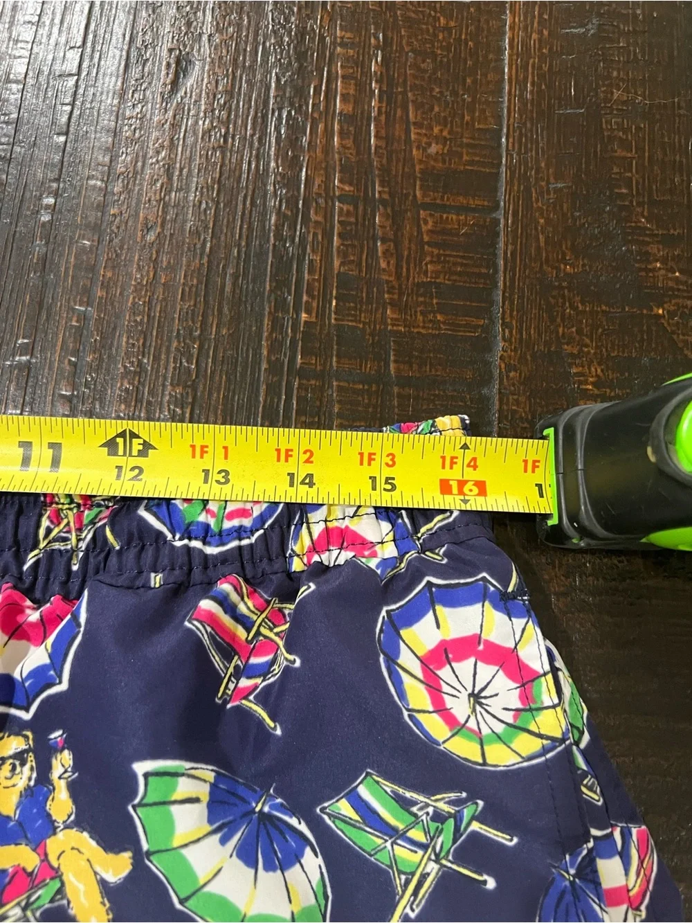 Polo Ralph Lauren Mens L Swim Trunks Polo Bear Beach Umbrella Navy Shorts